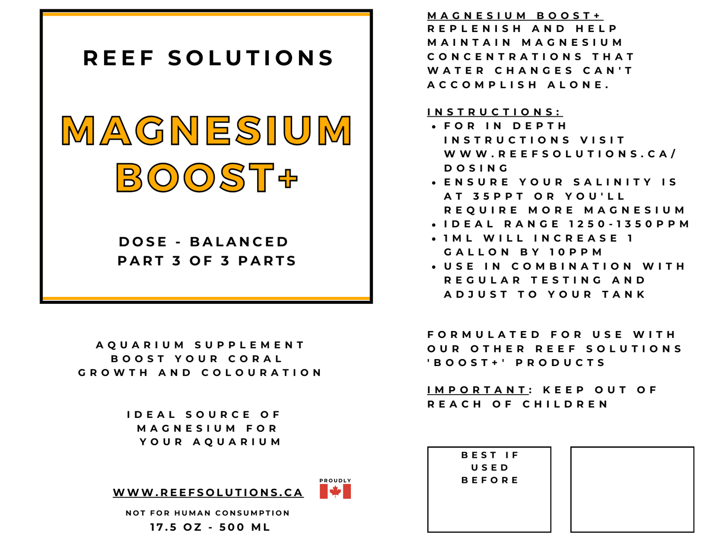 Magnesium Boost+ Magnesium Supplement - 500 ml