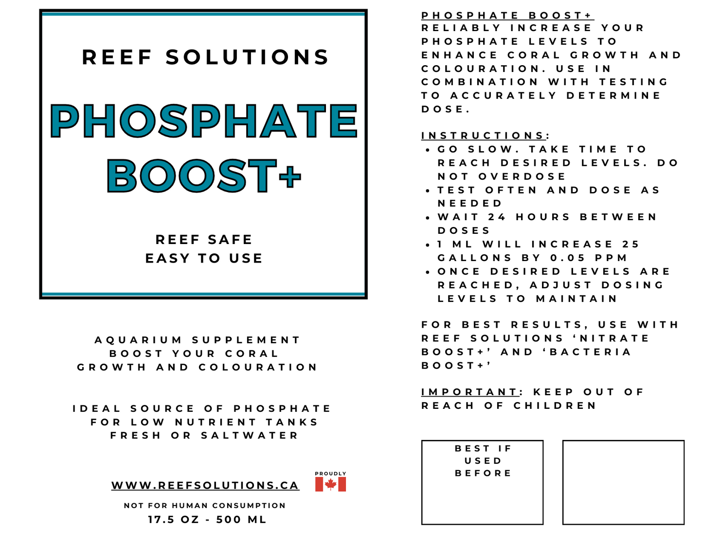 Phosphate Boost+ Phosphorus Supplement - 500ml